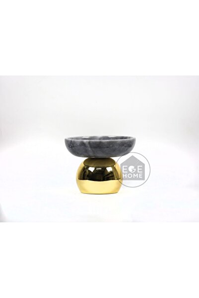 ege gross Decorative Natural Marble Gold Large Ball Footed Bowl