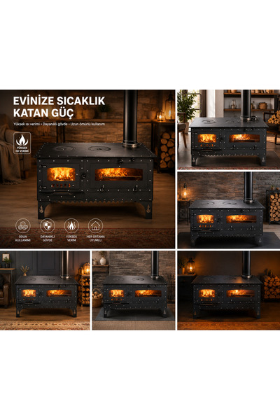 GALVANİZLİ SOBA FIRINLI ODUN SOBASI