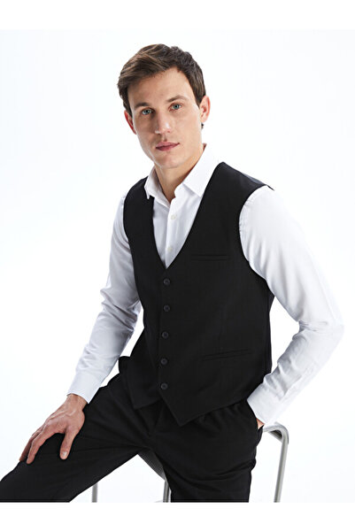 LC Waikiki Rmz Gi̇yi̇m Farkiyla Slim Fit Men's Classic Vest