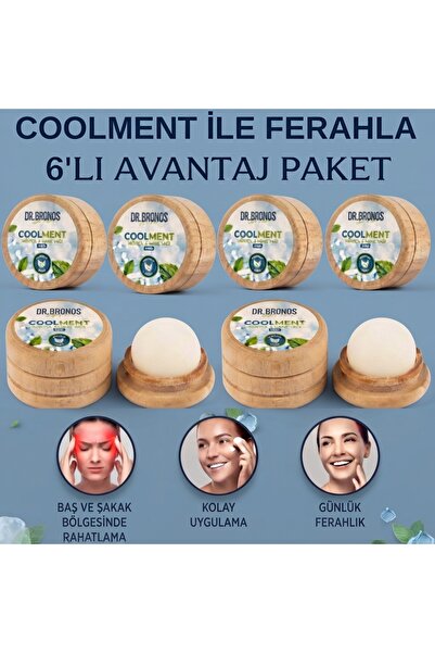 Dr.Bronos Hmd Bitkisel Coolment Doğal Kristal Mentol Taşı 6 Ad.- Baş, Şakak, ...