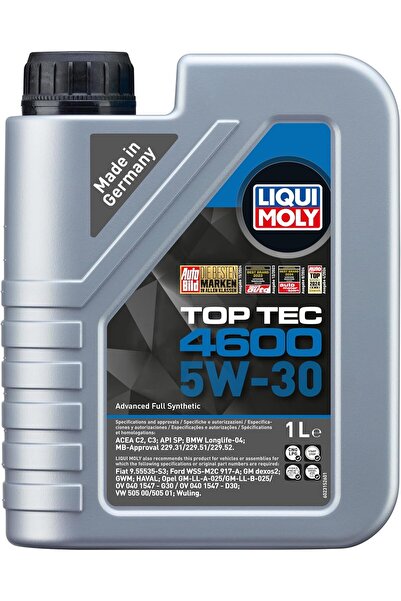 Liqui Moly Top Tec 4600 5W-30 1 Litre Otomotiv Bakım Ürünü