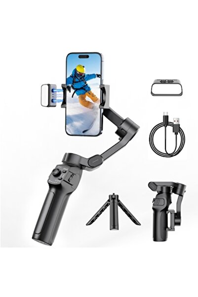 ZINKOO Stabilizator de imagine pentru telefon, Zinkoo, Gimbal cu 3 axe, Bluet...