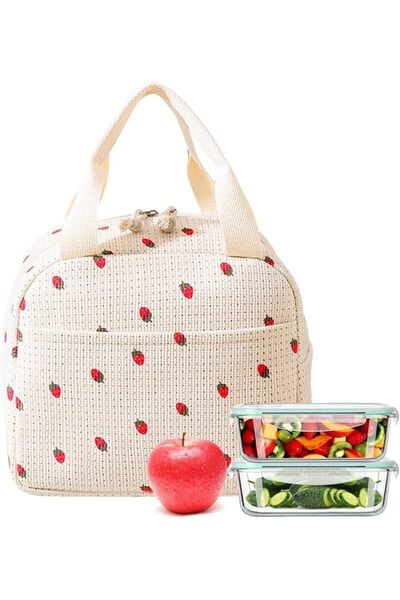 TERRIFI Insulated Lunch Bag for Women, Large Leakproof Cooler Tote Bag with R...