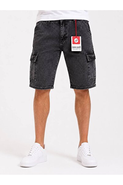 Penaltı Cargo Pocket Capri with Side Pockets Black Snow