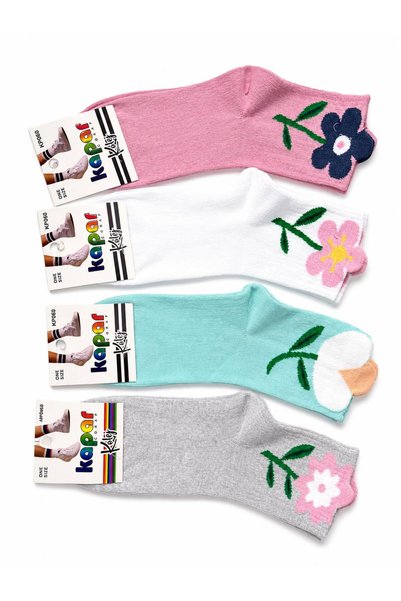 Tarzbabetcorap Women's College 3D Mixed Pattern Set of 3