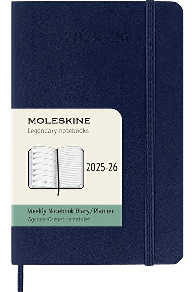 Moleskine 18 Monate Wochen Notizkalender 2025/2026, Pocket/A6, 1 Wo = 1 Seite...