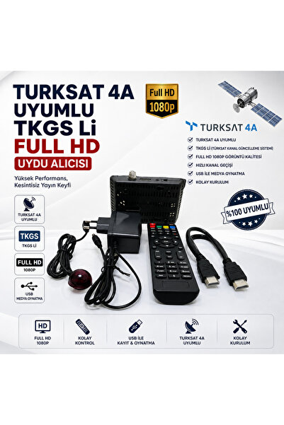 EYE PC NEXT LCD TV UYUMLU TURKSAT 4A UYUMLU TKGS Lİ FULL HD UYDU ALICISI