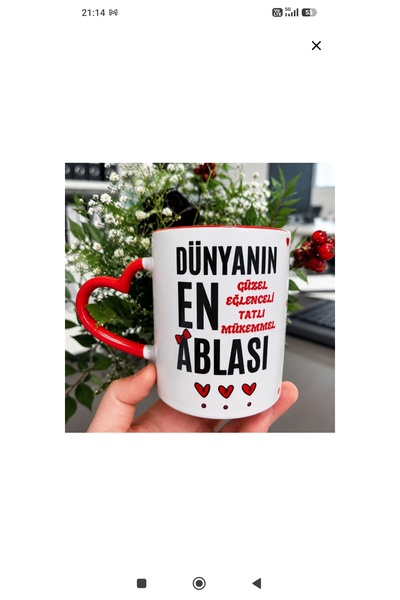 Genel Markalar PORSELEN KALPLİ ABLA KUPASI