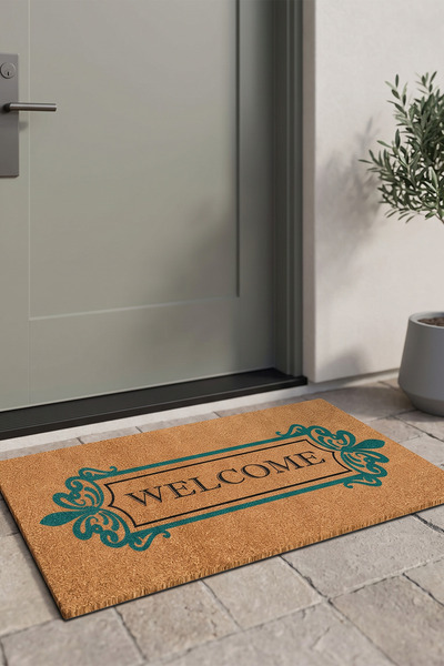 Villadia Home Textile Kapı Önü Paspası Kaymaz Taban Dekoratif Paspas Ev Giriş...
