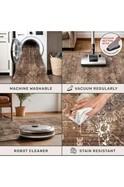 EOGILY Eugely Rectangular Polyester Carpet Rug with Machine Made Design It Is Characterized by Being Anti-Anal.