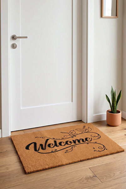 Villadia Home Textile Kapı Önü Paspası Kaymaz Taban Dekoratif Paspas Ev Giriş...