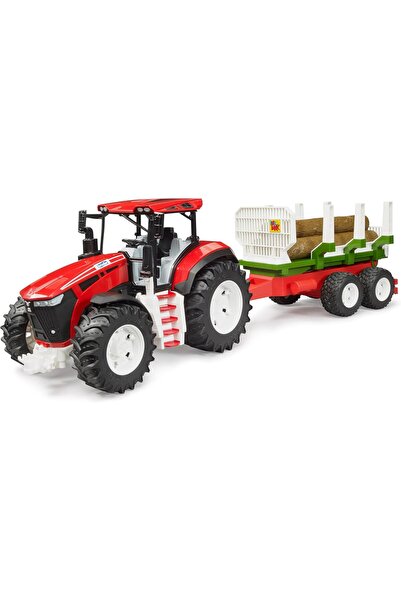 Bruder Roadmax Kütük Taşıyan Römorklu Oyuncak Traktör - 2 Yaş