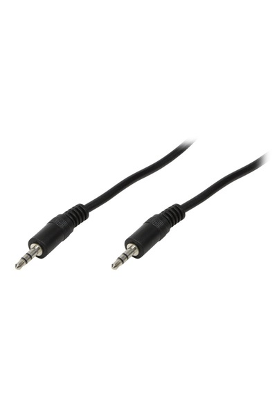 LogiLink CABLU audio stereo (3.5 mm jack T/T), 1m, negru "CA1049" (timbru ver...