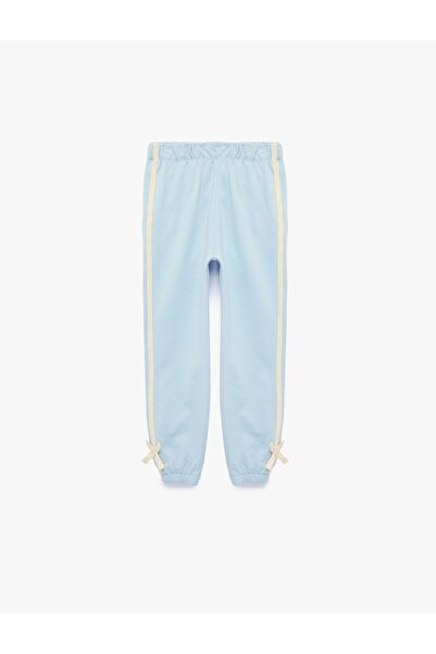 Koton Bowknot Detailed Elastic Waist Cotton Ribbed Jogger Sweatpants