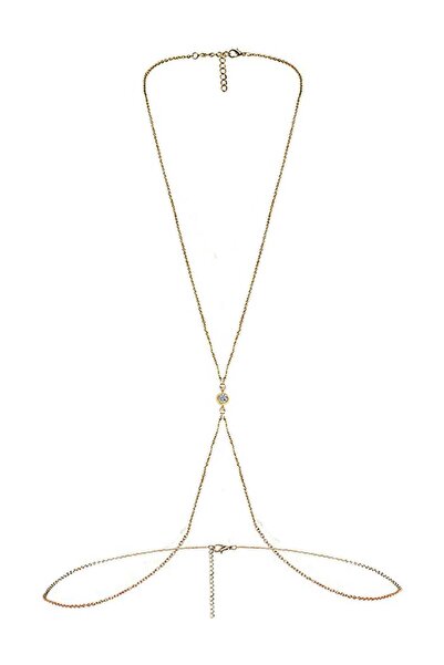ENVIDIA BODYSUIT CHAIN ​​NECKLACE WITH BELT