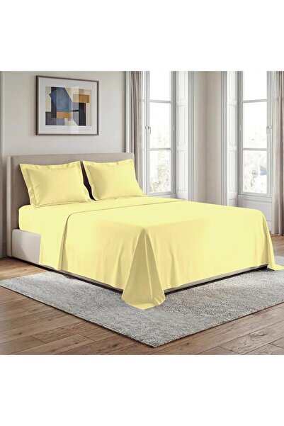 GENERAL 100% Cotton Super King Size Bed Sheet Set 400 Thread Count Cotton Sat...