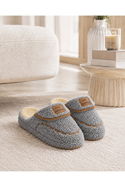 Moda Alvera Women's Winter Plush House Slippers Soft Sole Fur Inside Slippers