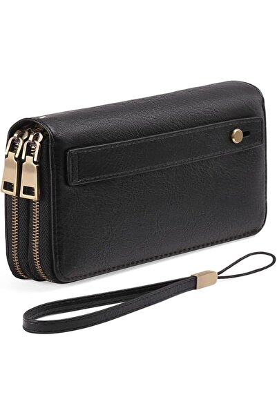 GENERAL Paparich Vegan Leather Wallet for Women, Vintage Style in Black, Rfid...