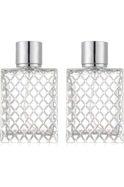 ASKIND زجاجات عطر قابلة لإعادة التعبئة سعة 100 مل (3.4 أونصة)، قطعتان من بخاخ...