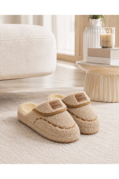 Moda Alvera Women's Winter Plush House Slippers Soft Sole Fur Inside Slippers