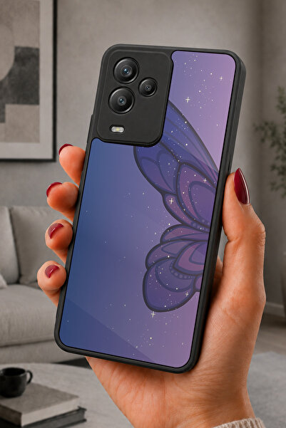 General Mobile GM24 Pro Uyumlu KelebekKanadı Desenli Kamera Korumalı Darbeler...