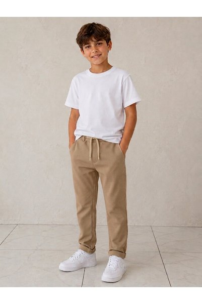 Generic Brand 5-1 5 Years Old Boys' Elastic Waisted Double-Cuffed Pants Boys'...