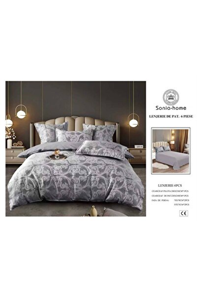 sonia home damasc Lenjerie de pat Sonia Home – 6 piese, model elegant