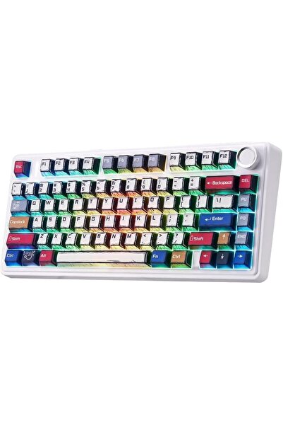LEOBOG Xula F75 Pro Tri-Mode Knob 80 Keys 75% Mechanical Keyboard Teclado Gam...