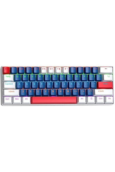 GENERAL Teelannbo Mechanical Gaming Keyboard, 87 Keys Compact, Led Gaming Key...