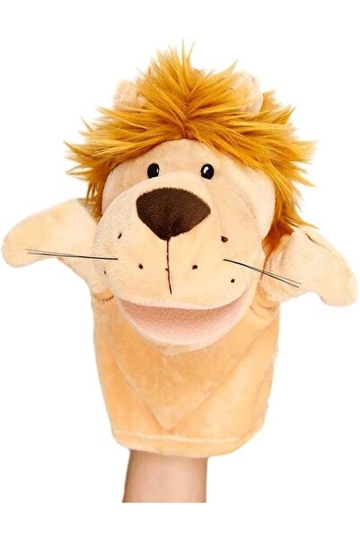 GENERAL Lion Hand Puppet for Kids, Soft Plush Farm Animal Interactive Finger ...