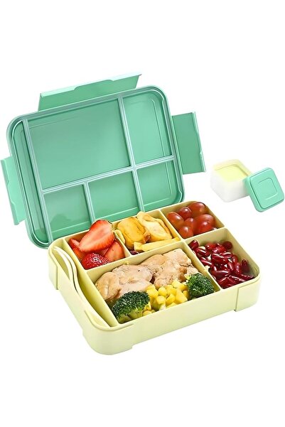 GENERAL 4/6 Compartment Divided Food Container Leakproof Kid-Friendly Bpa-Fre...