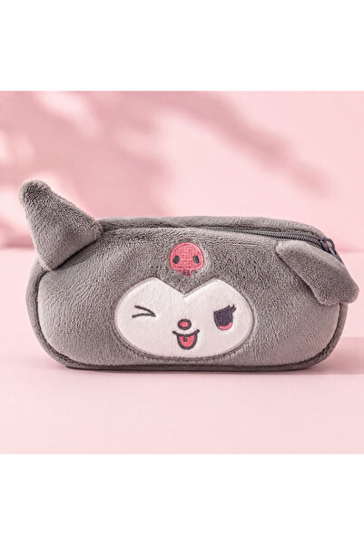 Fillikutum Kawaii Sanrio Plush Zippered Pen Holder Cinnamoroll My Melody Kuro...