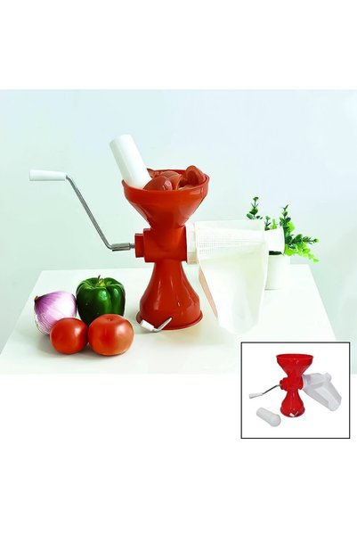TuğraÇelik Tomato Juicer HC-21 Plastik Salça Makinesi (Süzgeçli & Hazneli)
