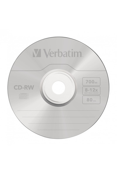 Verbatim CD-RW 700MB, VITEZA 12X, pachet de 10, JewelCase, "43148"