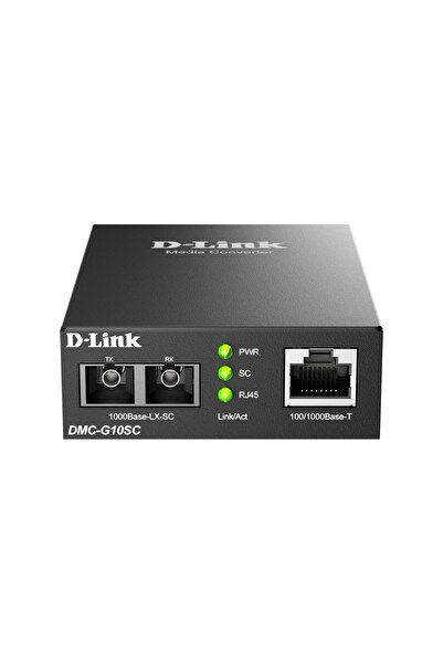 D-Link Convertor media D-Link, conexiune Gigabit Ethernet 100/1000Base-T la o...