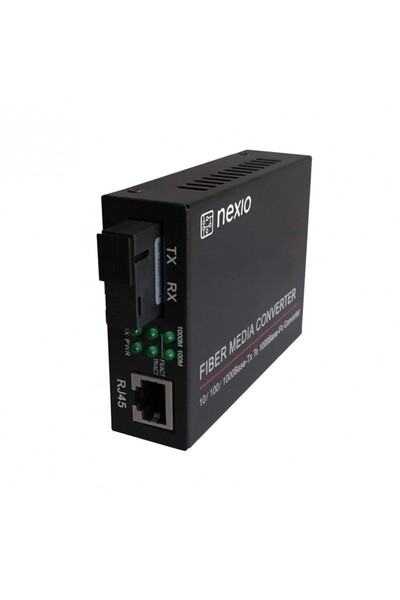 Nexio Media converter 10/100M, 1310/1550nm, WDM, Type A, SM, 20km, SC - "NX-1...