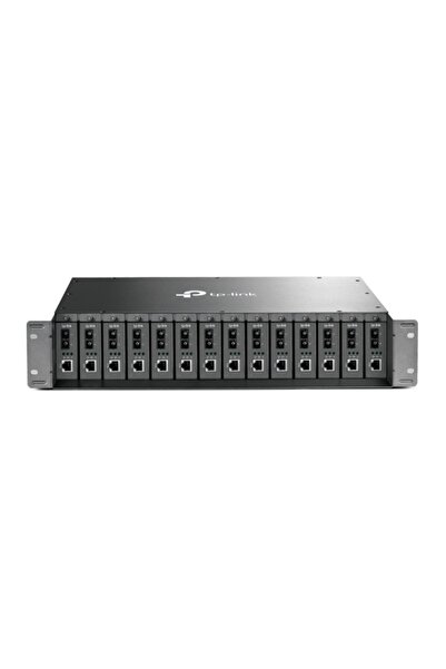 TP-LINK SASIU RACKABIL " TL-MC1400 "TP-LINK 14-sloturi media convertor fara m...