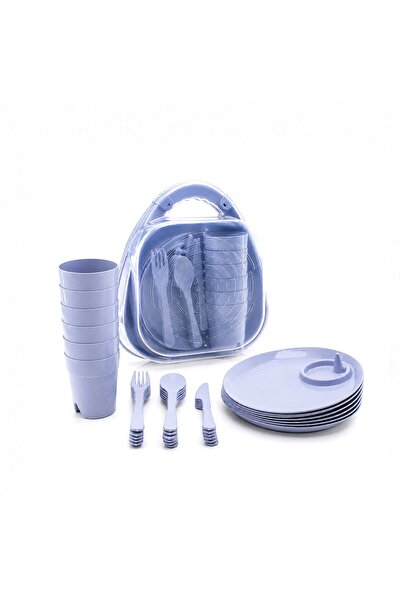 TuğraÇelik Mienca MRD-473 Clean Life KSK-108 Piknik Seti - 32 Parça Renkli Pl...