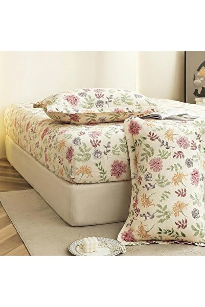 Fashion Story Home Soft Cotton Bedding Sheets King Size 300 Thread Count Micr...