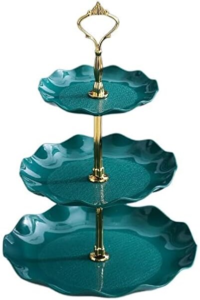 Idrese 3-Tier Cupcake Stand, Multi-Layer Plastic Serving Holder, Dessert Tray...