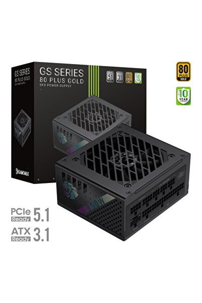 GAMEMAX Τροφοδοτικό G5 850G, 850 W, Πλήρως Αρθρωτό, 80 PLUS Gold, SFX, Μαύρο