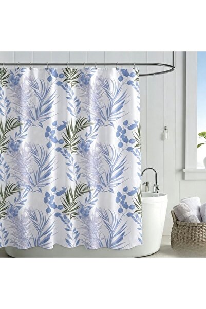 idei Decorative shower curtain 180x180 cm, waterproof material, varied floral...