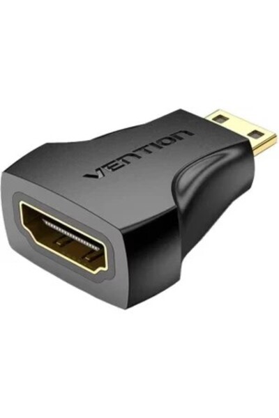 Vention video adapter, miniHDMI(T) to HDMI(M), 4K resolution at 60Hz, PVC, bl...