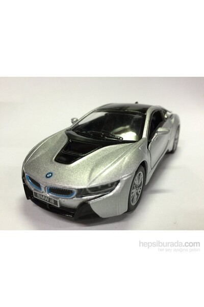 Kinsmart Bmw I8 - Çek Bırak 5inch. Lisanslı Model Araba, Oyuncak Araba 1:36