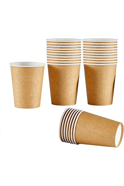 GENERAL 50 White Disposable Paper Cups - 9oz Food Safe Thick Drinking Cups fo...