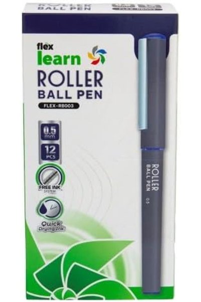 GENERAL طقم أقلام حبر جاف من فليكس اوفيس، طراز RB003، عبوة من قطعتين، لون أزرق