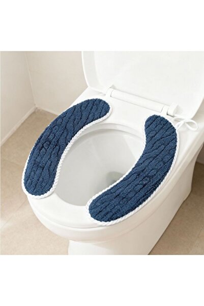Kmt Style Adhesive toilet seat covers 34x10 cm, velvet material set of 2 piec...