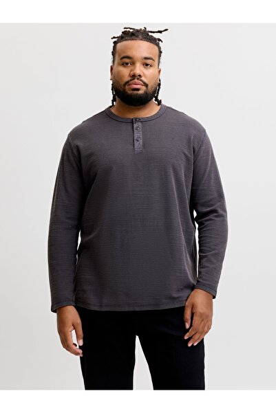 Jack & Jones Plus Tričko s dlouhým rukávem nadměrné velikosti, jednobarevné t...