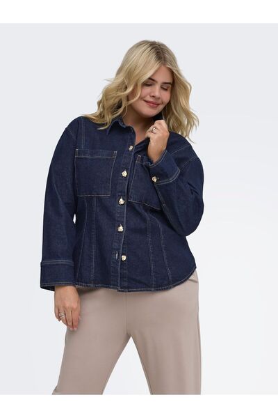 Only Carmakoma Jeanshemd CARBELINDA Jeanshemd