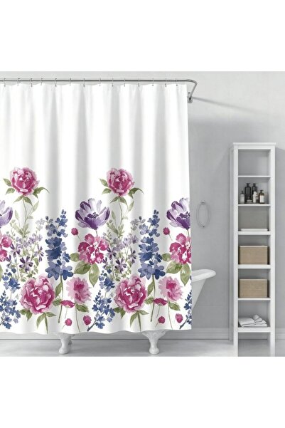 idei EVA shower curtain with Printed 180×180 cm, waterproof bathroom curtain ...